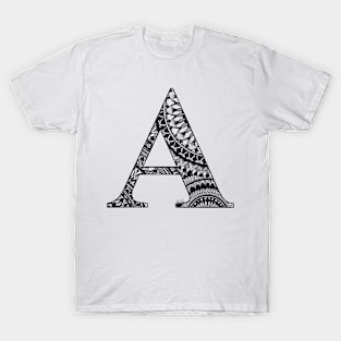 Mandala Letter A T-Shirt